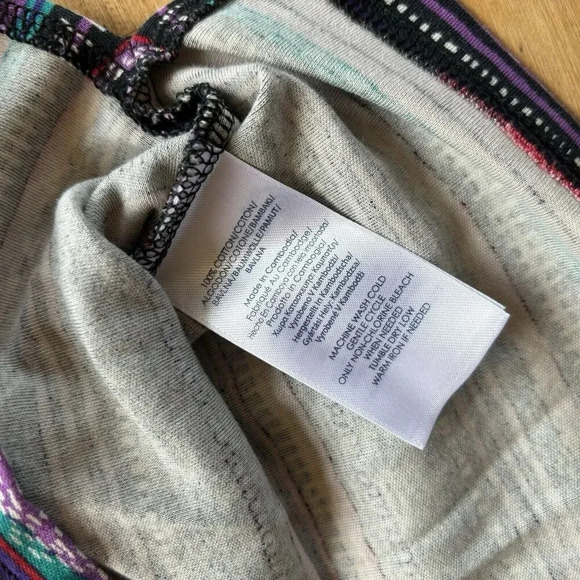 CHAPS SPORT LARGE Purple Multi-Color Striped Zip Mock Neck Western Shirt Jacket - Picture 10 of 10